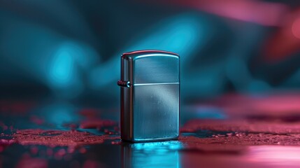 Aesthetic Background with Stylish Lighter Display