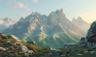 Naklejka premium mountains