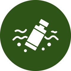 Plastic Glyph Green Circle Icon