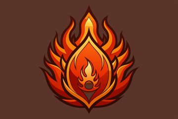 fire element vector illustration