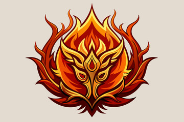 fire element vector illustration