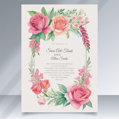 elegant engagement Sophisticated wedding invitation card vector design template