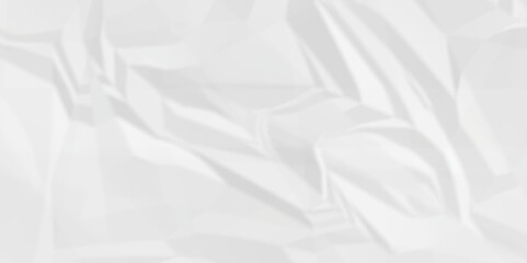 White wrinkly backdrop paper background. panorama craft wrinkly paper texture background, crumpled pattern texture. paper crumpled texture. white fabric crushed textured crumpled.