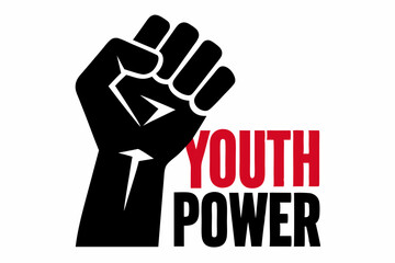 Youth Power t-shirt design vector illustration 