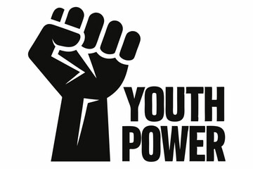 Youth Power t-shirt design vector illustration 