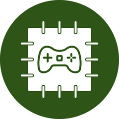 Patch Glyph Green Circle Icon
