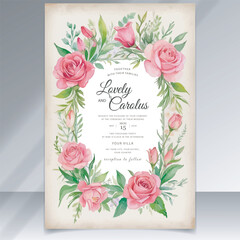elegant engagement Sophisticated wedding invitation card vector design template