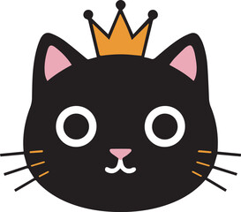 cute cat with crown