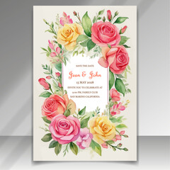 elegant engagement Sophisticated wedding invitation card vector design template