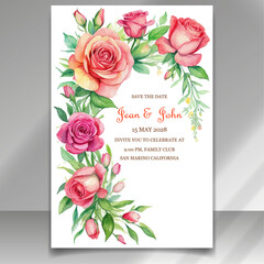 elegant engagement Sophisticated wedding invitation card vector design template