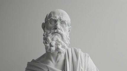 Fototapeta premium Sculpted Homage to an Iconic German Mathematician in Marble
