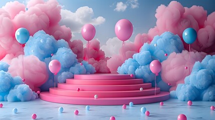 Heroes of Freedom, A celebration of freedom honoring heroes with magical displays. Describe the event and the mystical elements celebrating the heroes. 3D render, Minimalism