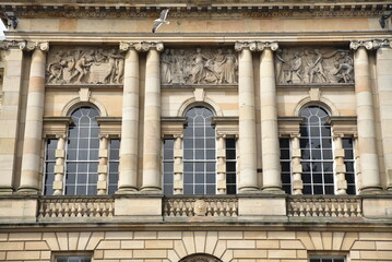 Façade néoclassique à Edimbourg. Ecosse