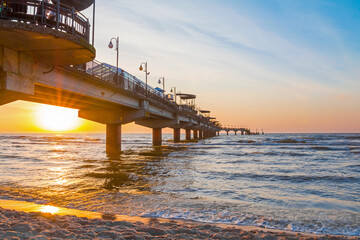 Miedzyzdroje, Poland - 01.05.2024: Międzyzdroje is a popular seaside resort town located on the...