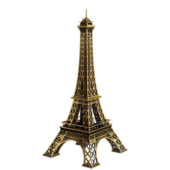 A tower made by Eiffel against white background