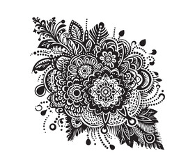 Mehndi lace vector design,awesome Mehndi lace svg,high resolution printable Mehndi lace artwork