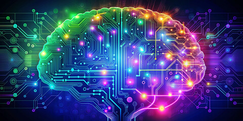 Obraz premium artificial intelligence brain concept