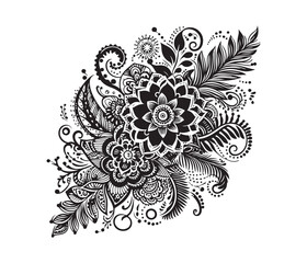 Mehndi lace vector design,awesome Mehndi lace svg,high resolution printable Mehndi lace artwork