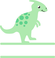 Dinosaur Split Boarder For Name or Word 