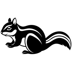 Chipmunk rat icon vector illustration
