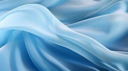 Obraz premium Abstract light diffusion, soft blue chiffon fabric