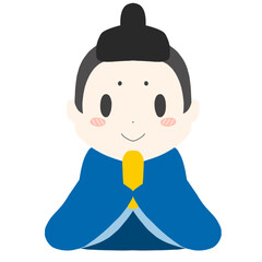 ひな祭り　ひな人形　お内裏様　イラスト