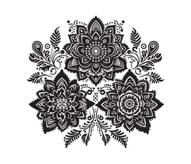 Mehndi lace vector design,awesome Mehndi lace svg,high resolution printable Mehndi lace artwork