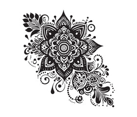 Mehndi lace vector design,awesome Mehndi lace svg,high resolution printable Mehndi lace artwork
