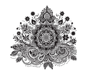 Mehndi lace vector design,awesome Mehndi lace svg,high resolution printable Mehndi lace artwork