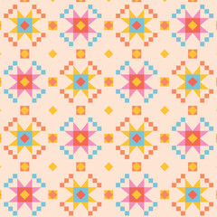 Flat design colorful geometric pattern