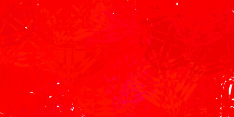 Light Red vector background with triangles.