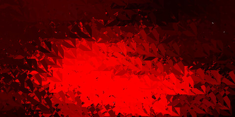 Dark Red, Yellow vector template with triangle shapes.