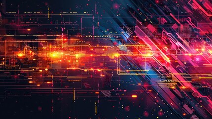 Abstract representation of digital innovation