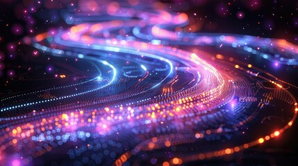 Interactive career map with glowing pathways