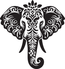 আড়ম্বরপূর্ণ  হাতির ভেক্টর ইলাস্ট্রেটর