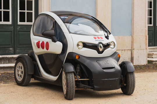Portugal, Lisbon May 9, 2024. The small electric car Renault Twizy is used by security firm Securitas.