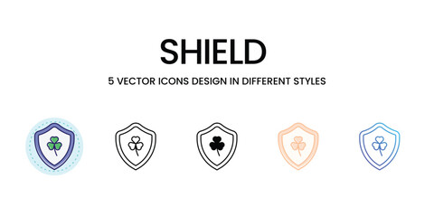 Shield  icons set vector illustration. vector stock