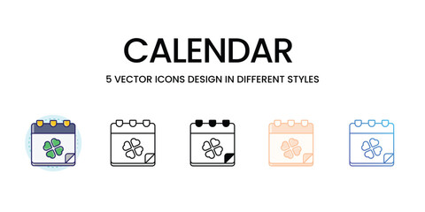 Calendar  icons set vector illustration. vector stock