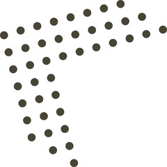 Dotted Corner Shape Vector Graphic Image