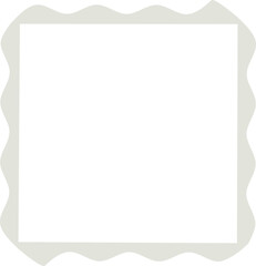 Wavy Square frame Shape Vector Graphic Image