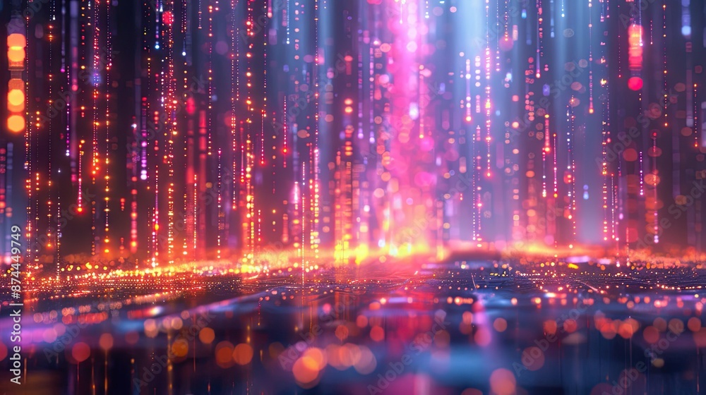 Aufkleber abstract representation of big data analytics