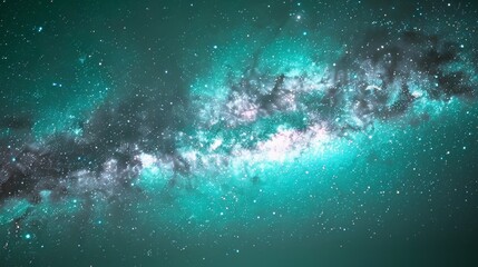 Fototapeta premium Stunning Detailed Astrophotography of the Milky Way Galaxy, Vibrant Colors in Night Sky