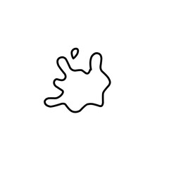 Obraz premium outline Splash of water or paint