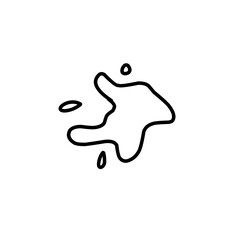 outline Splash of water or paint