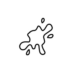 outline Splash of water or paint