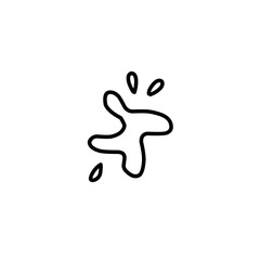 outline Splash of water or paint