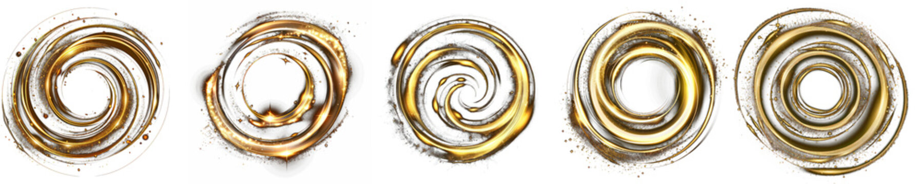 Circular pattern with gold hues and intricate details