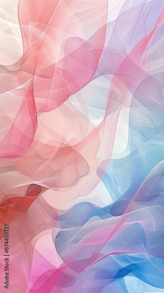 Aufkleber abstract flowing textures in multicolored fabric waves, artistic and modern design