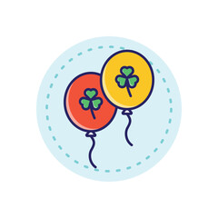 Balloons vector icon