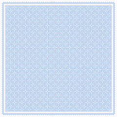 Modern abstract and geometric textile pattern hijab and scarf with blue background